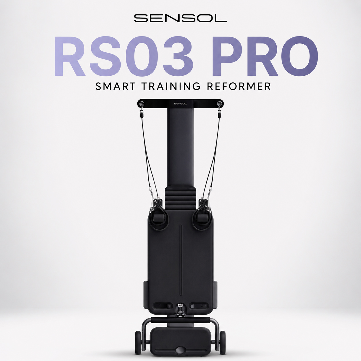 Sensol Smart Pilates Reformer RS3 Pro Midnight Black