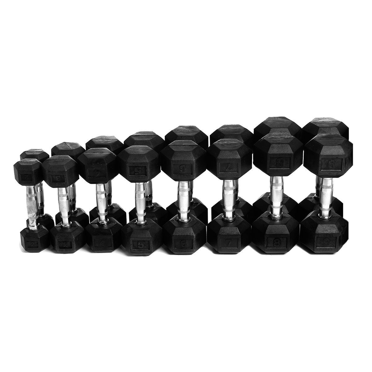 Hex Dumbbell 1 kg Black/Silver