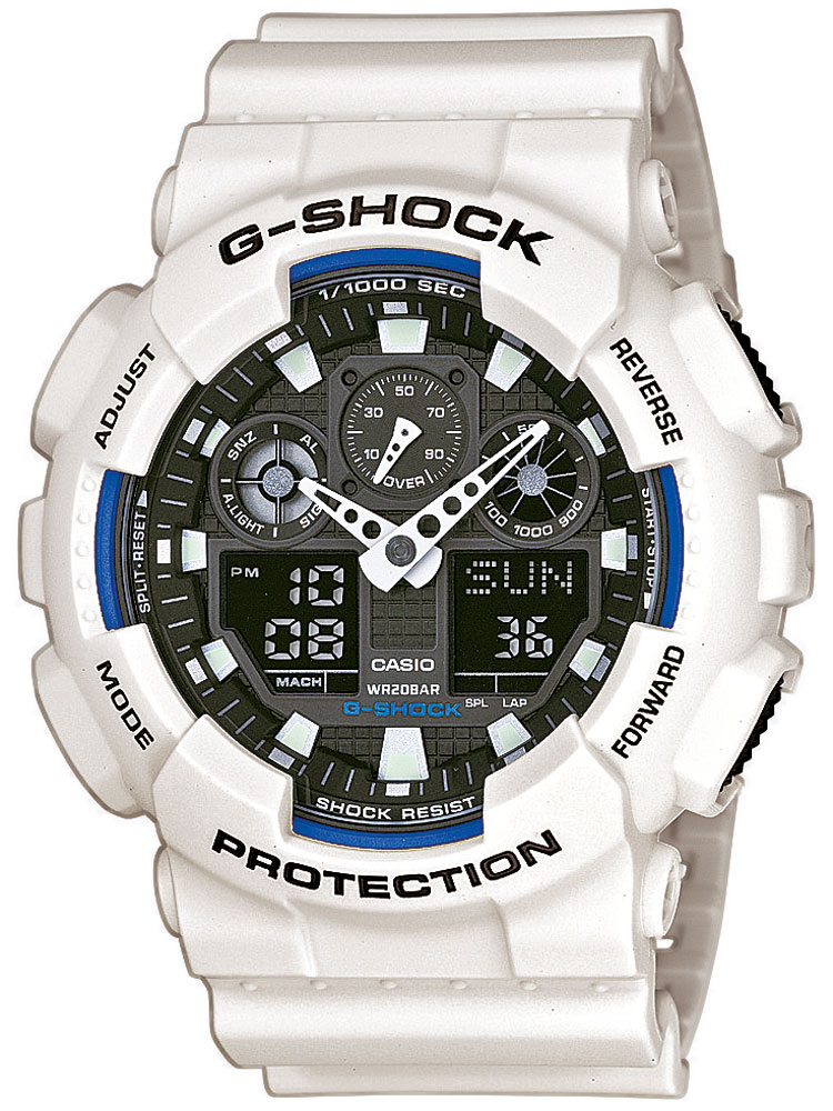 Casio GA-100B-7AER Herreur G-Shock Hvidt Ur