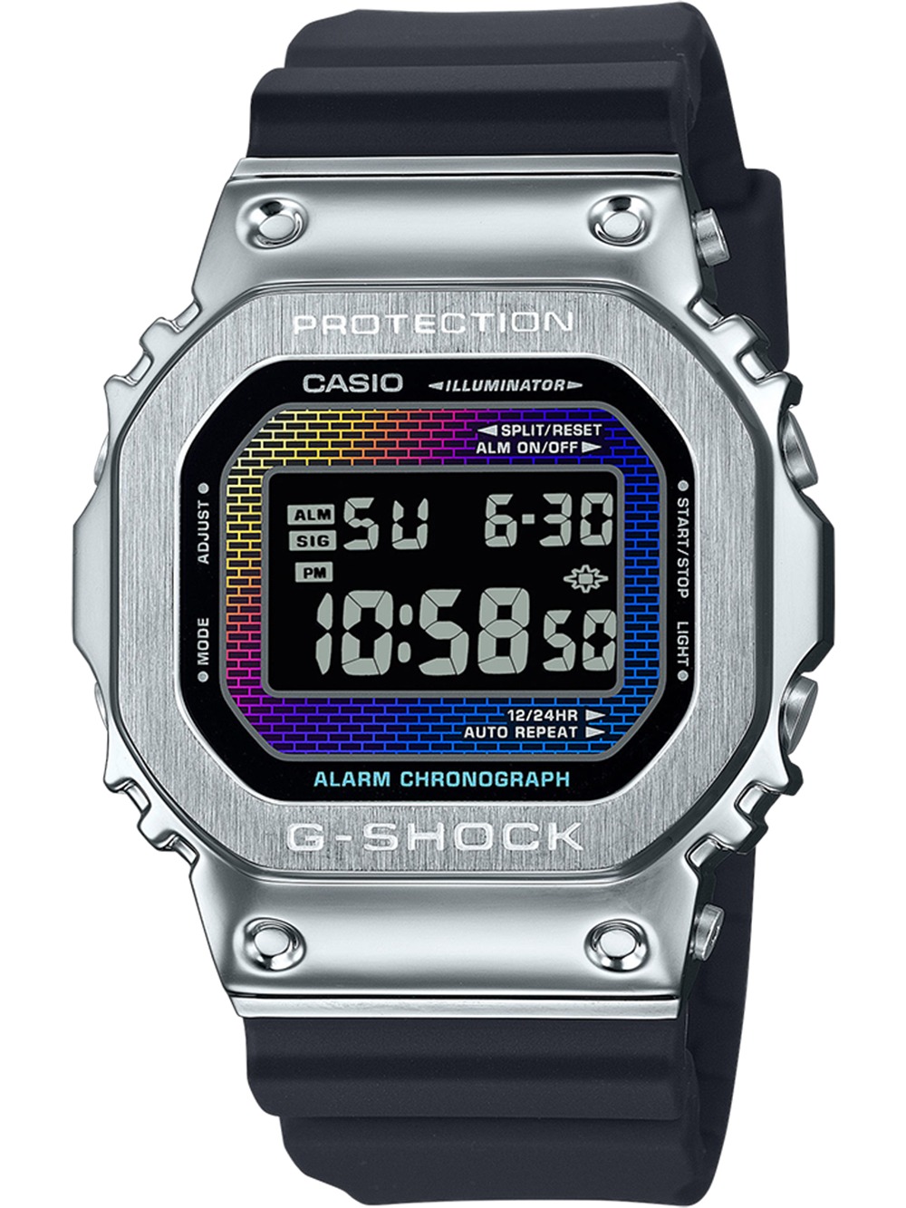 Casio GM-5600RW-1ER Herreur G-Shock G-Steel