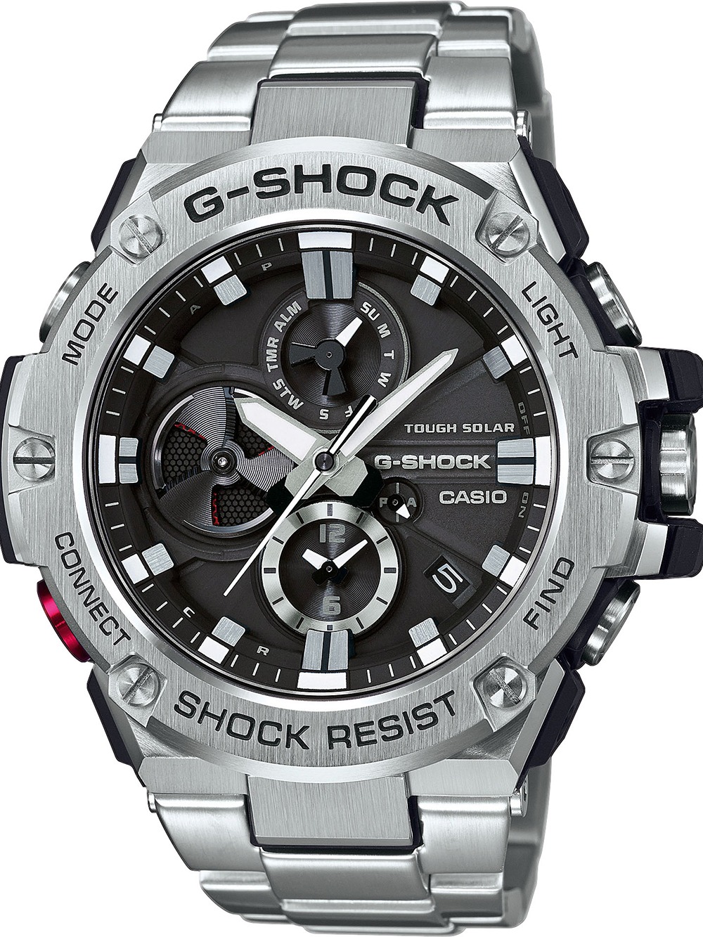 Casio GST-B100D-1AER Herreur G-Steel Radiostyret Ur
