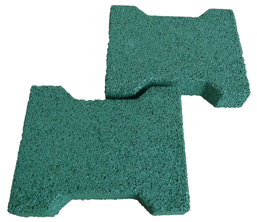 ErgoFloor - ErgoPave H-Link Equine gummifliser Grøn