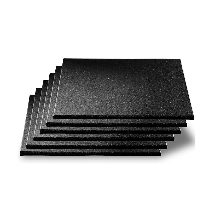Odin Pro Gummigulv 500x500x15mm Sort