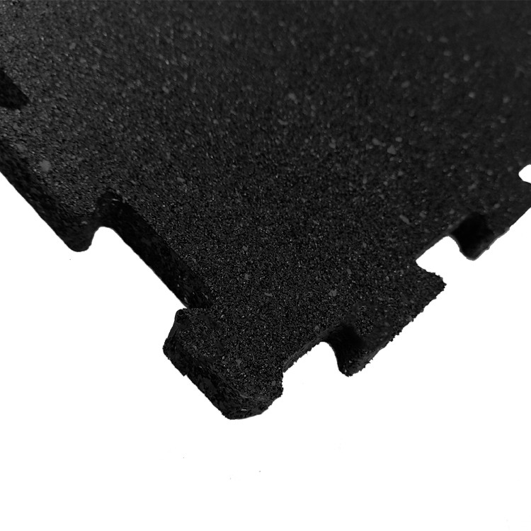 Odin Pro Gummigulv 480x480x15mm Puzzle Sort (4 stk. 1kvm)