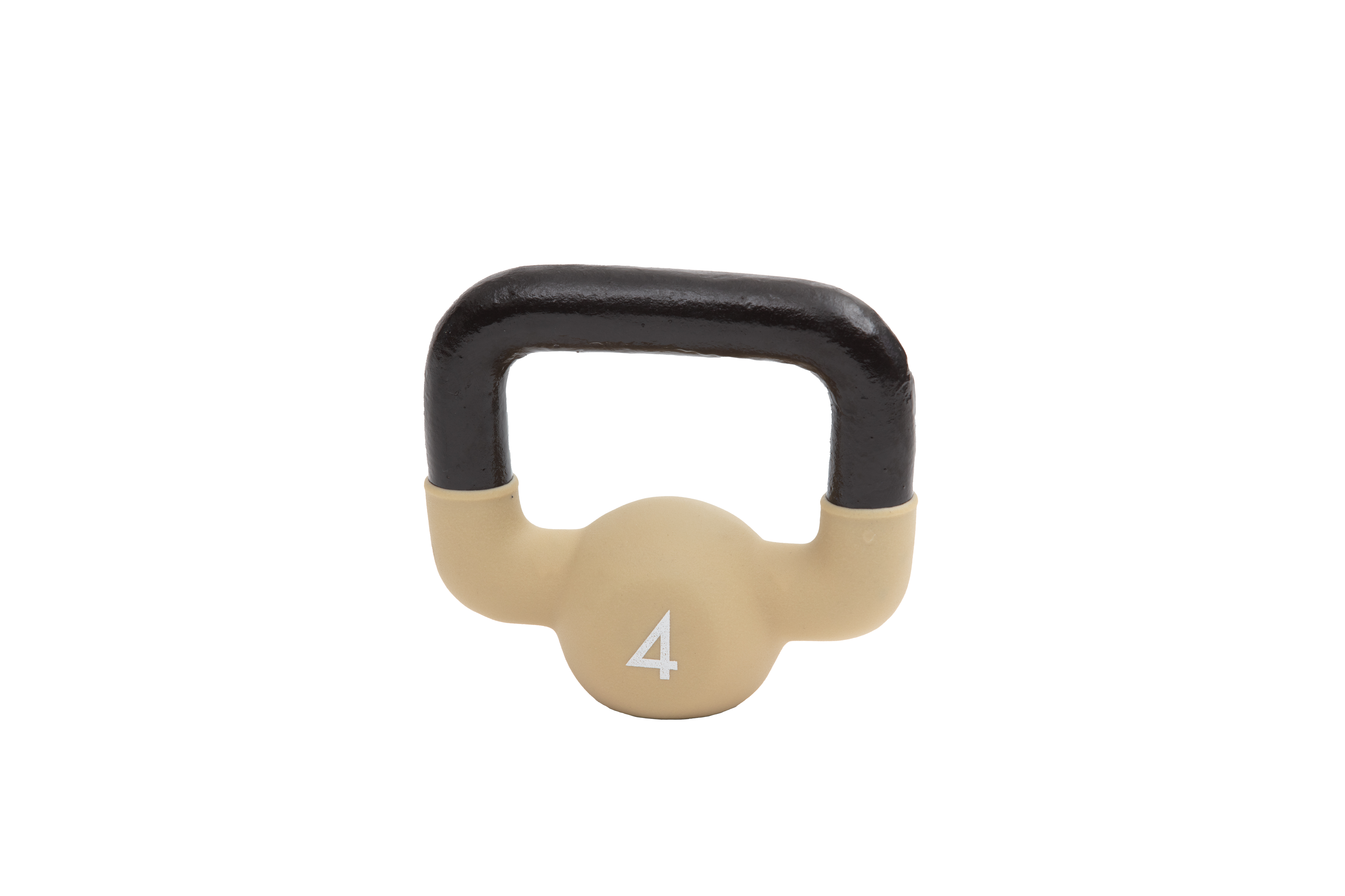 KettleBell Covered 4kg Black/Beige